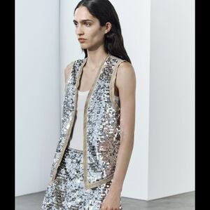 Sequin Embellished Vest